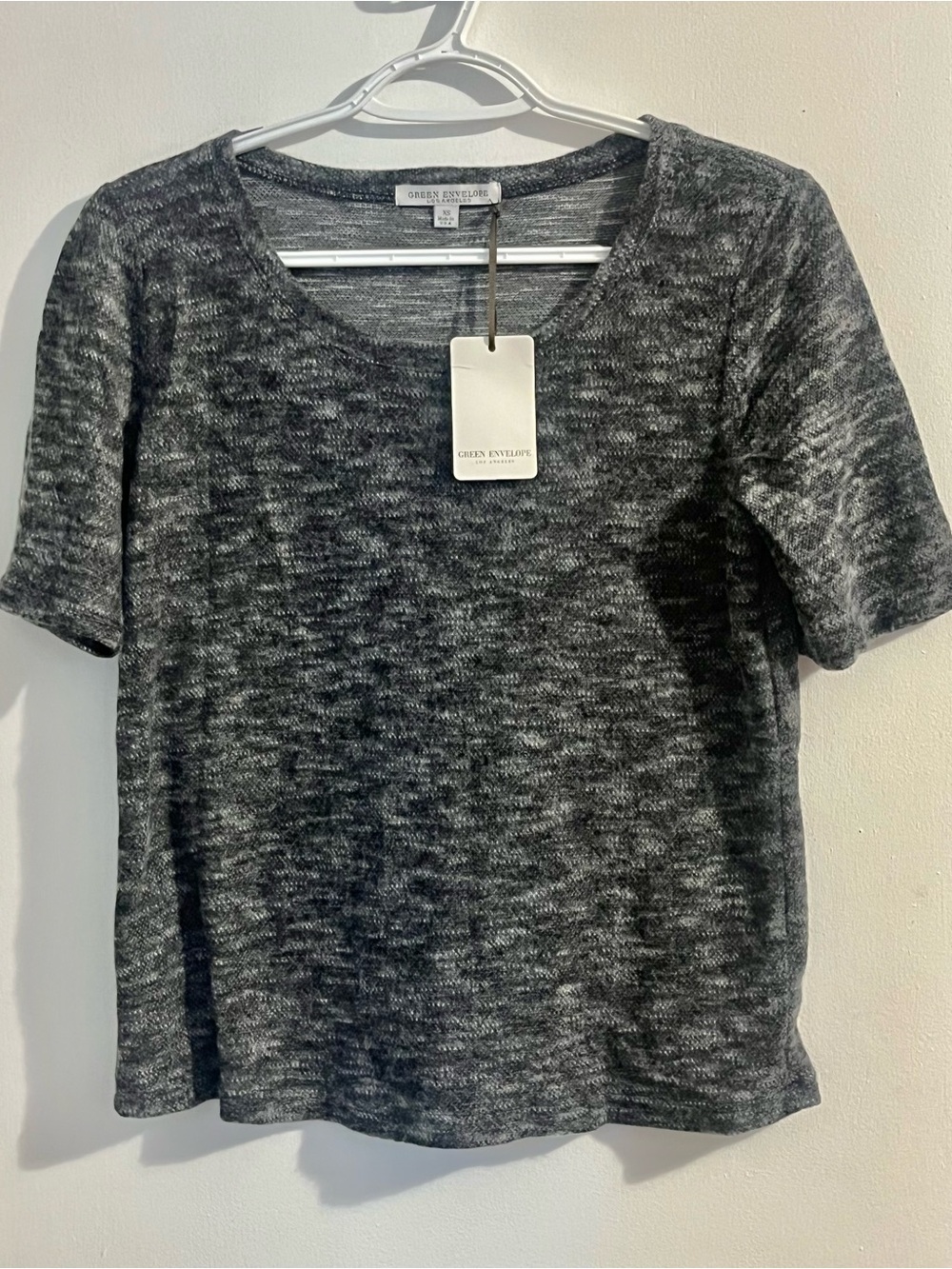 NWT Women’s Green Envelope Super Soft Crop Top ~ Size XS